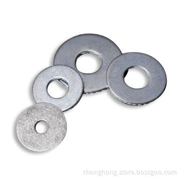 Flat Washers, Made of Carbon Steel, Copper and Stainless Steel Materials